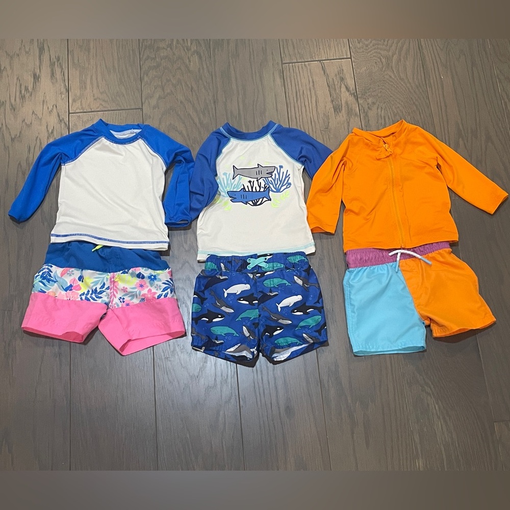 12M boys’ bathing suit bundle EUC
